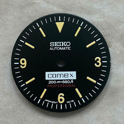 28,50 mm Zifferblatt grün leuchtend passend für NH35/NH36 Uhrwerk Uhr #04
