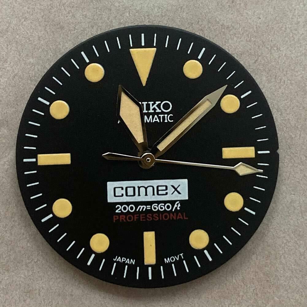 Cadran de montre 28,50 mm vert lumineux adapté aux montres à mouvement NH35/NH36 n° 06