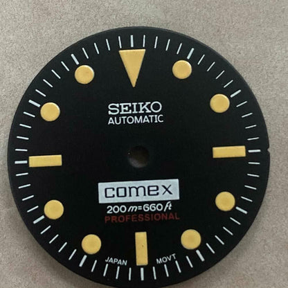 Cadran de montre 28,50 mm vert lumineux adapté aux montres à mouvement NH35/NH36 n° 06