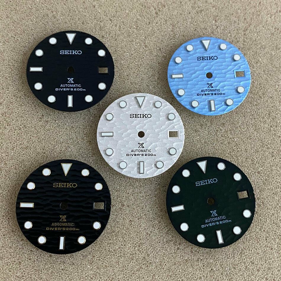 Cadran de montre 28,5 mm vert lumineux adapté au mouvement NH35 #VE45