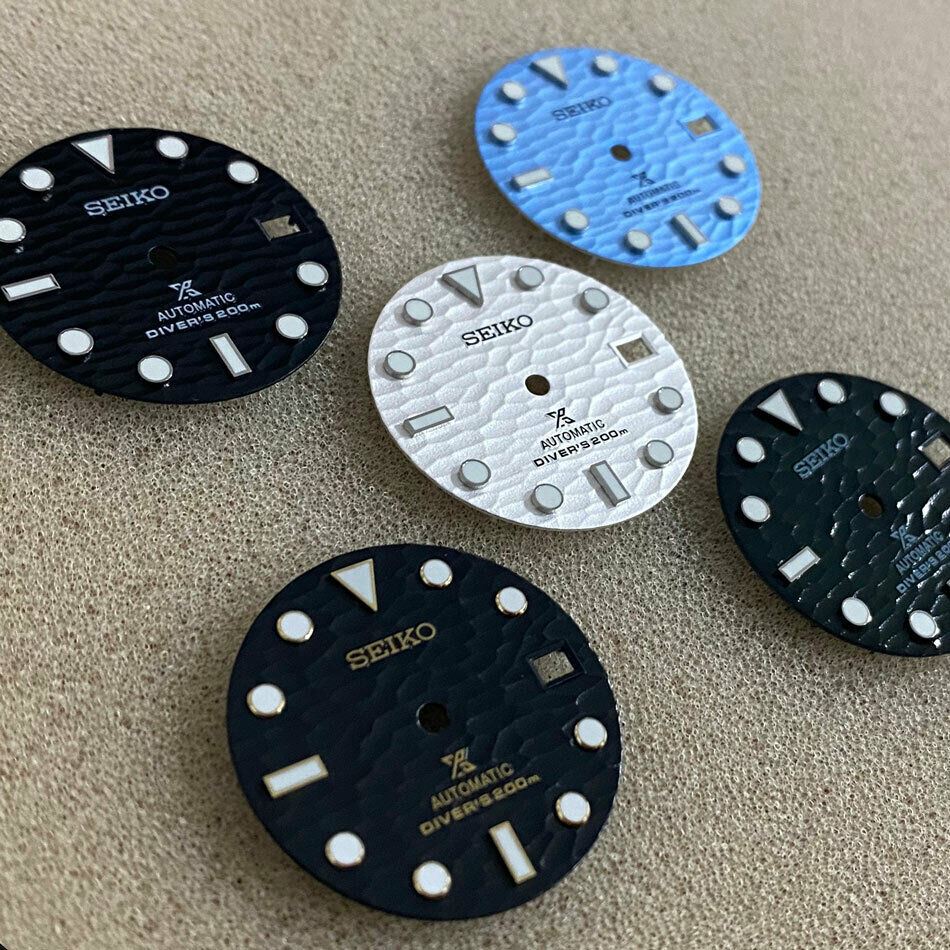 Cadran de montre 28,5 mm vert lumineux adapté au mouvement NH35 #VE45