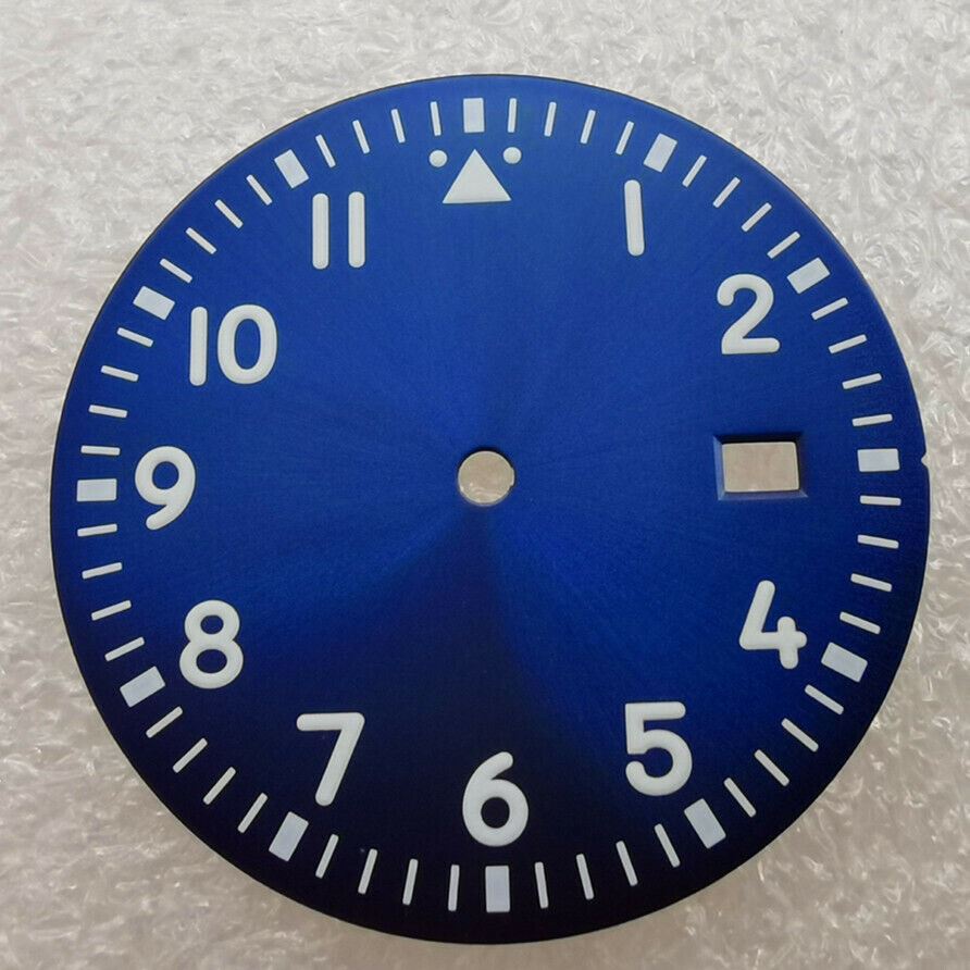 Brand New 33.6mm Watch Dial Green Luminous Suitable for NH35 Movement #01