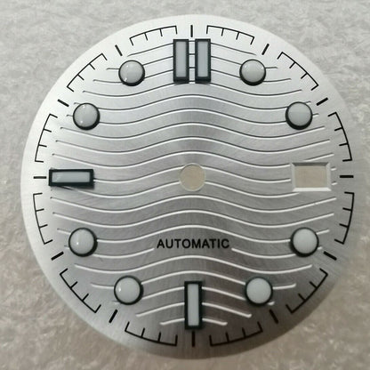 Brandneues 31-mm-Zifferblatt, grün leuchtend, passend für Omega NH35/NH36 #02