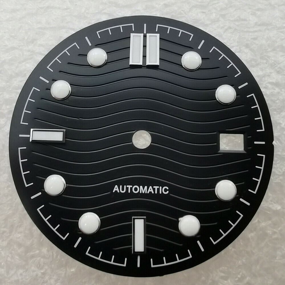 Brandneues 31-mm-Zifferblatt, grün leuchtend, passend für Omega NH35/NH36 #02