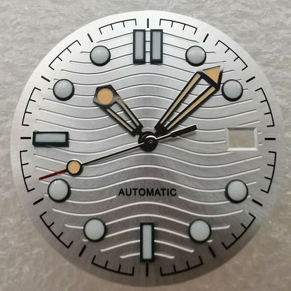 Brandneues 31-mm-Zifferblatt, grün leuchtend, passend für Omega NH35/NH36 #02