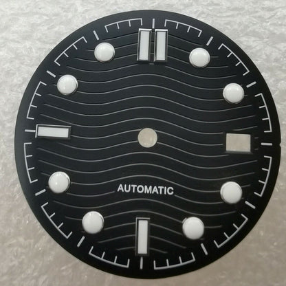 Brandneues 31-mm-Zifferblatt, grün leuchtend, passend für Omega NH35/NH36 #02