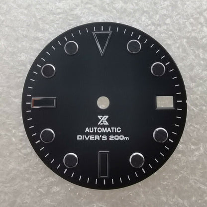 Cadran de montre neuf de 28,50 mm, vert lumineux, adapté au mouvement NH35 #04