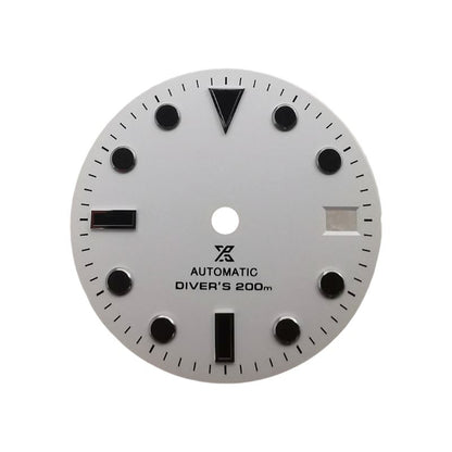 Cadran de montre neuf de 28,50 mm, vert lumineux, adapté au mouvement NH35 #04