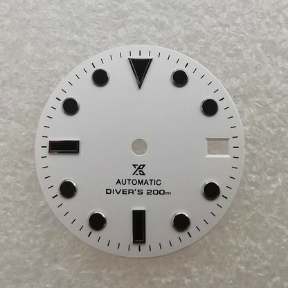 Cadran de montre neuf de 28,50 mm, vert lumineux, adapté au mouvement NH35 #04