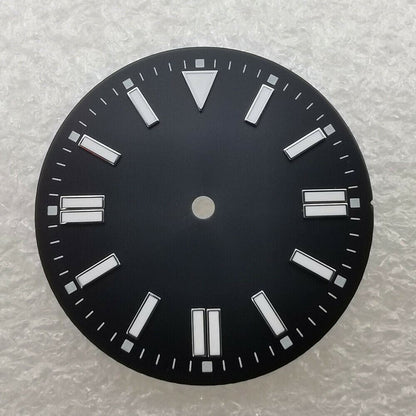 31mm green lume dial for Oyster watches with NH35/NH36/ETA compatibility, premium quality.