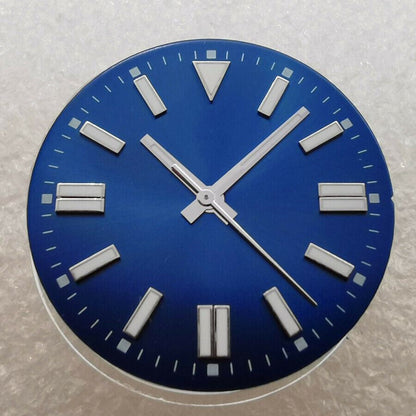 31mm green lume dial for Oyster watches, compatible with NH35/NH36/ETA movements, premium quality finish.