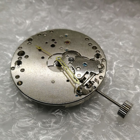 China made mechanical watch movement clone for ETA 6497 with small second at 9, manual wind mechanism