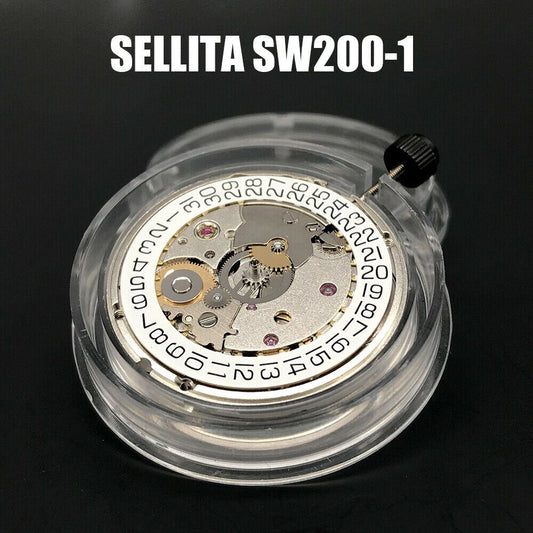 Original SW200-1 automatic watch movement, mechanical replacement for ETA 2824-2, precision Swiss brand component.