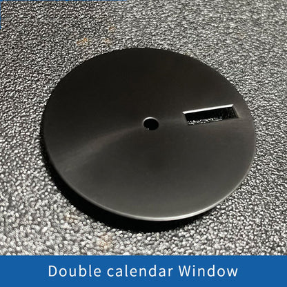 Black watch dial parts for SKX007 SKX009 with NH35 NH36 movement, precision design.