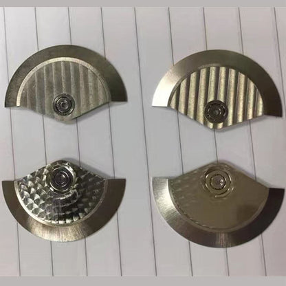 Rotor oscillating weight spare part compatible with ETA 7750 movement for watch repair.