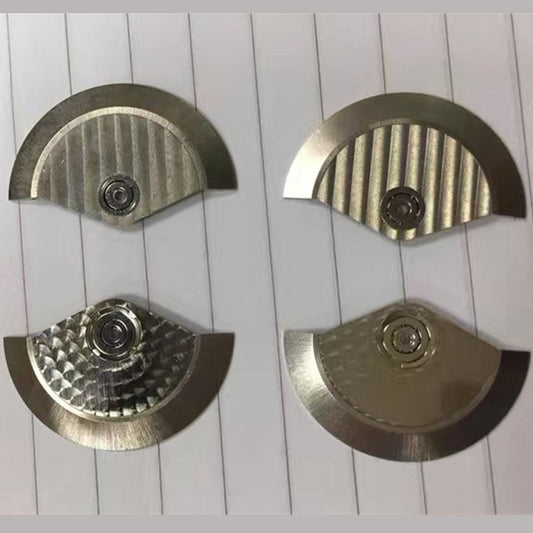 Rotor oscillating weight spare part compatible with ETA 7750 movement for watch repair.