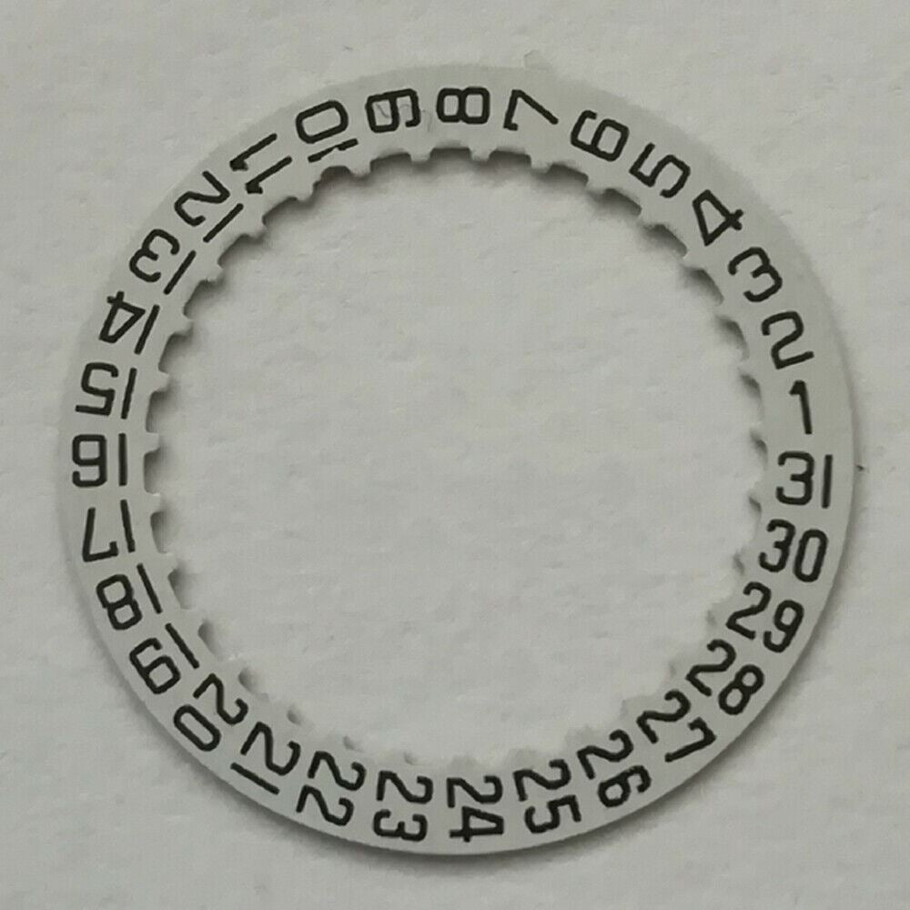 White date dial disc with date at 3 o'clock for ETA 2671 movement by Movement Watch, spare part.