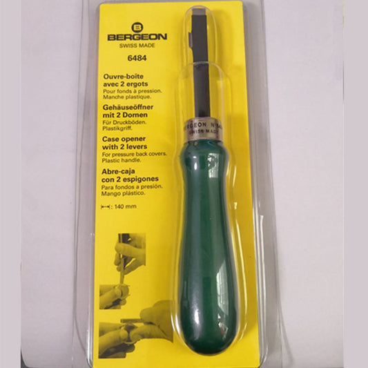 Bergeon 6484 two lever watch case back opener for precise watch repair and maintenance.