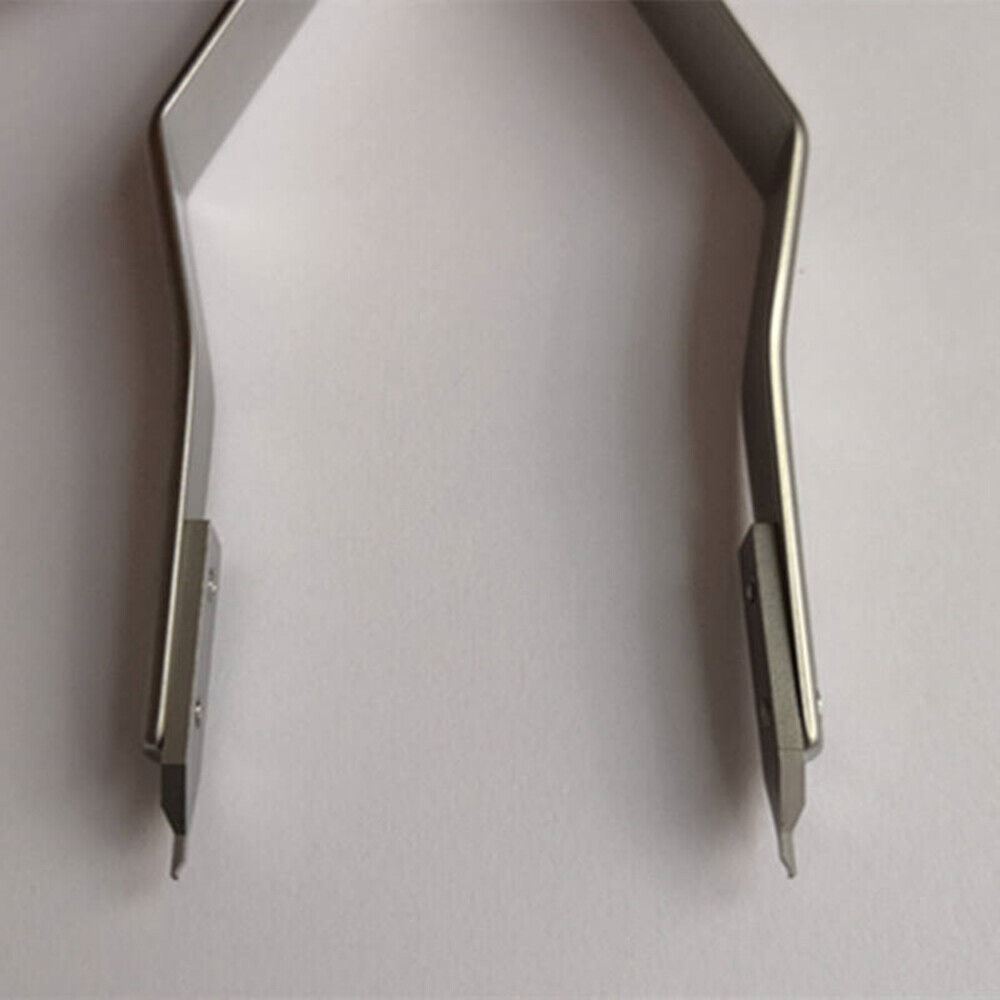 Bergeon 7825 spring bar tweezers for precise watch strap repairs and adjustments.