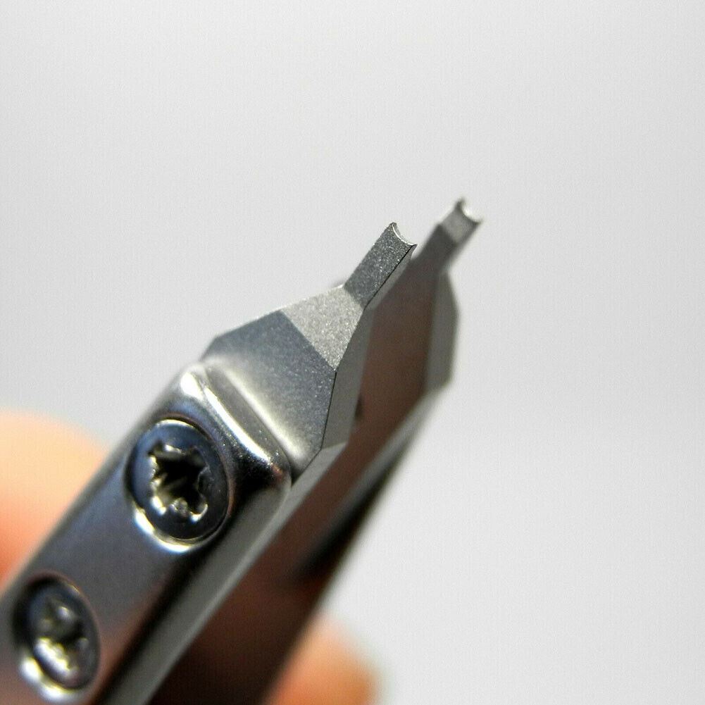 Bergeon 7825 spring bar tweezers for accurate watch strap repairs and adjustments.