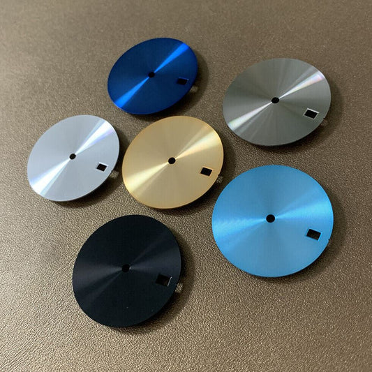 28.5mm shiny watch dial for NH35 movement with calendar, precision design by C2 brand.