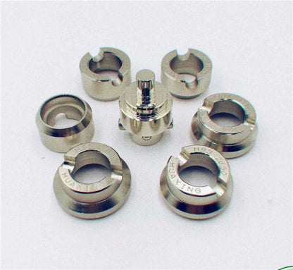 Durable Chucks set for 5538 waterproof grooved back case opener, precision watch repair tool.