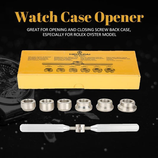 7PCS 5537 watch back case opener set for repair and replacement