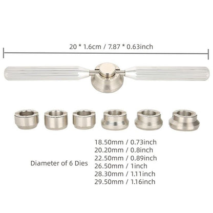 7PCS watch case opener set with wrench tools for back removal, perfect for watch repairs and replacements.