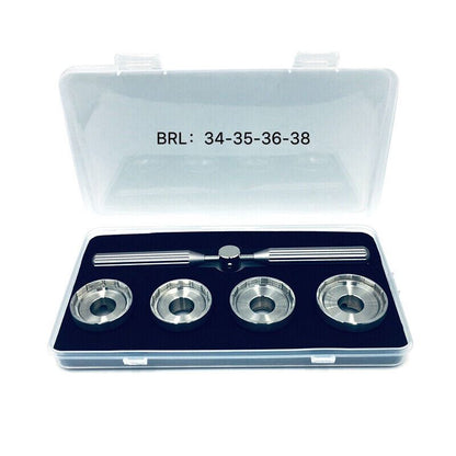 BRL Watch case back opener wrench with adjustable dies for precise watch repair and maintenance.