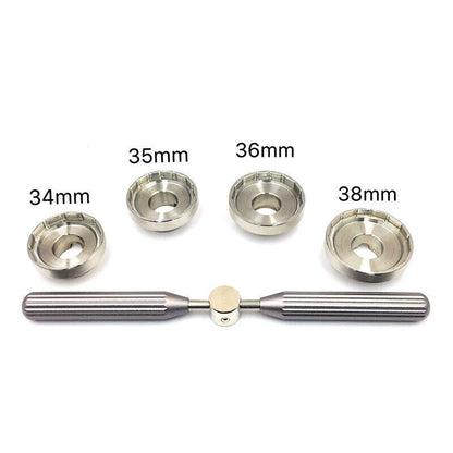BRL adjustable watch case back opener wrench with dies for precise watch repair and maintenance tasks.