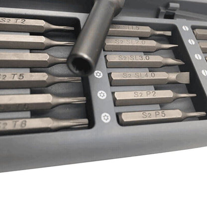 24-in-1 precision multi-tool kit with magnetic screwdrivers, Alloy brand for versatile watch accessories repair.