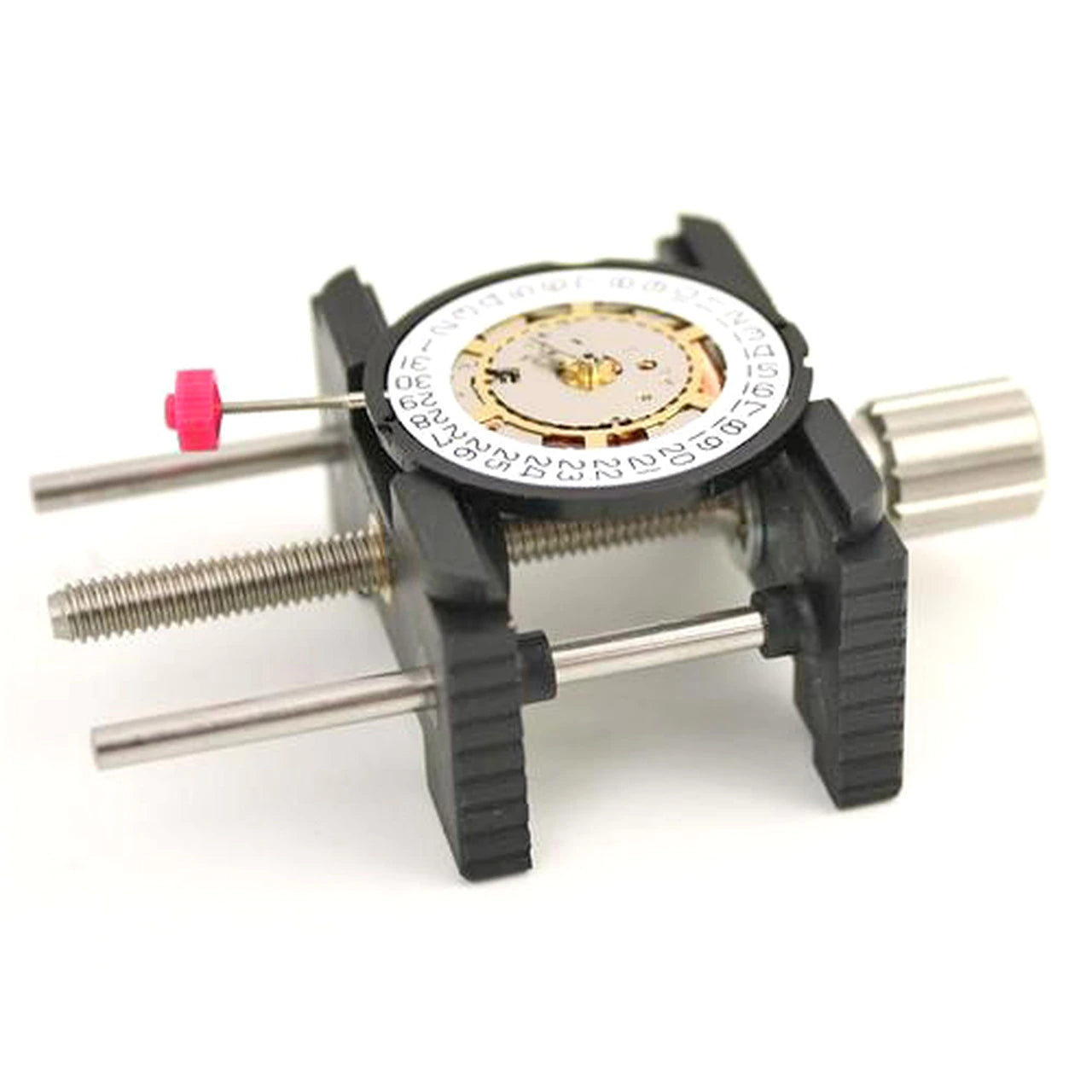 Bergeon 4040-P adjustable reversible watch movement holder for precise repair support.