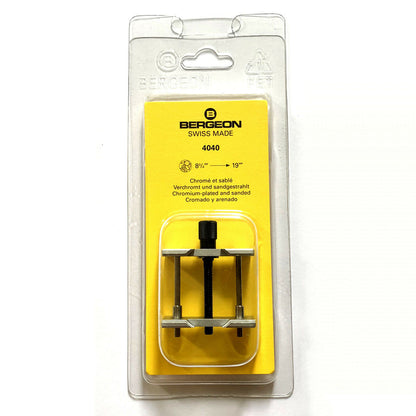 Bergeon 4040 large reversible watch movement holder for precise repair and maintenance tasks.