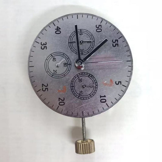 China Made 7750 automatic chronograph movement with ETA 7753 layout showing subdials at 3, 6, and 9 o'clock positions.
