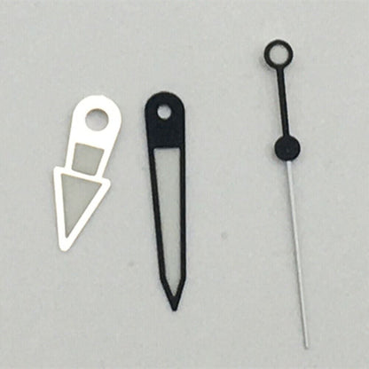 Black trim green luminous watch hands for NH35A/NH36A movement, precise and durable.