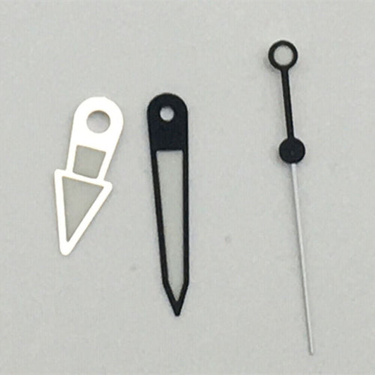 Black trim green luminous watch hands for NH35A/NH36A movement, precise and durable.