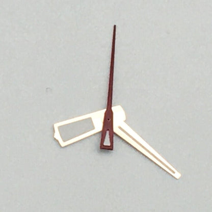 Green luminous watch hands for NH35A/NH36A movement with red second hand, precision fit.