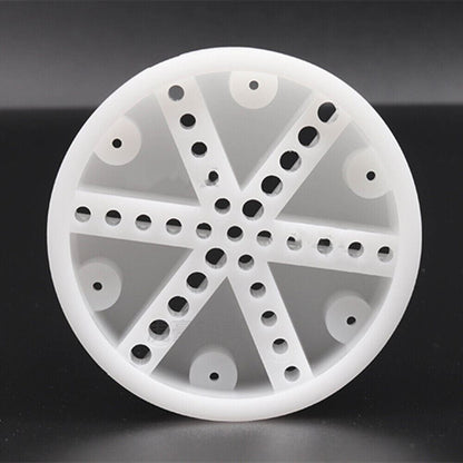 White watch band holder and strap pins remover tool for precise watch repair and bracelet adjustments.