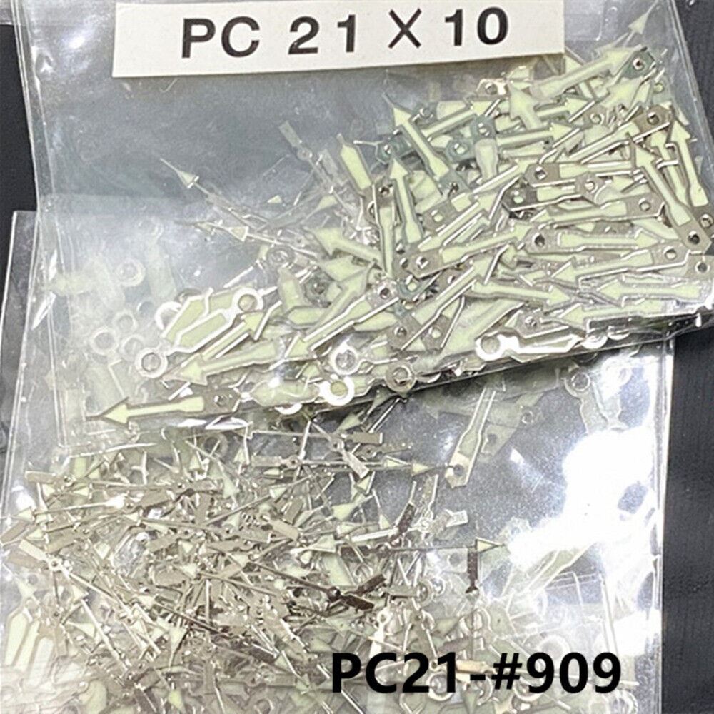 100 Sets Green Luminous Watch Hands for Hattori Epson PC21 Quartz Watch Movement