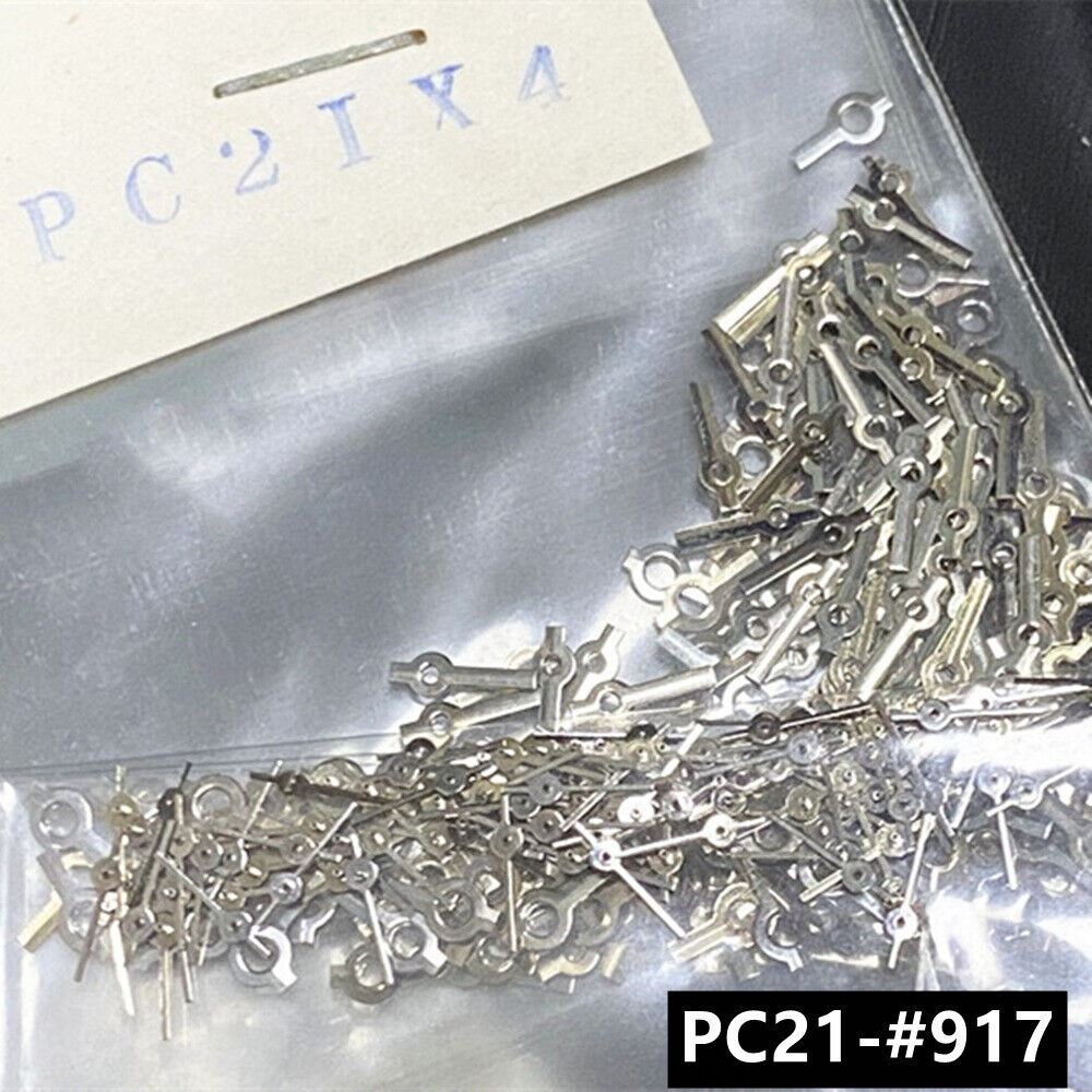 100 Sets 4mm Silver Watch Hands for Hattori Epson PC21 Quartz Movement