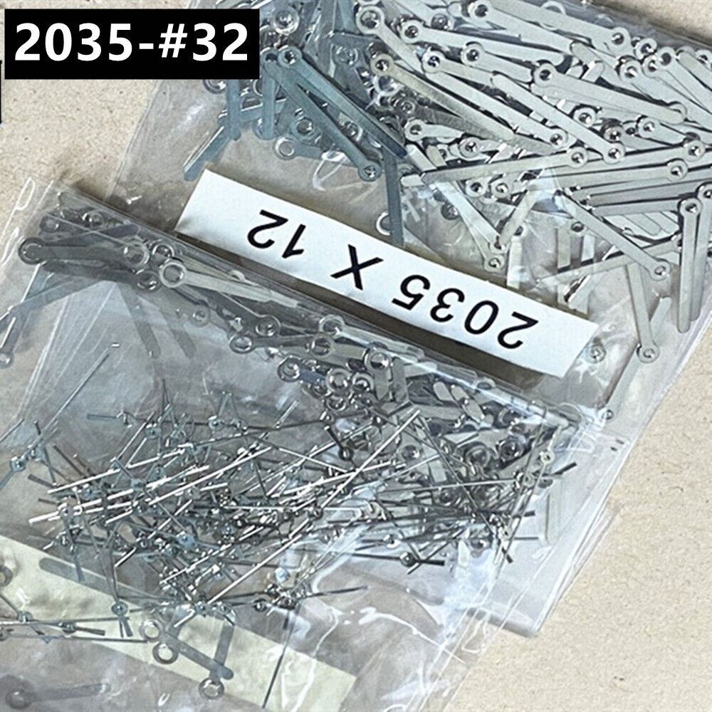 100 Sets 12mm Silver Second Hands Watch Hands for Miyota 2035 Quartz Movement#32