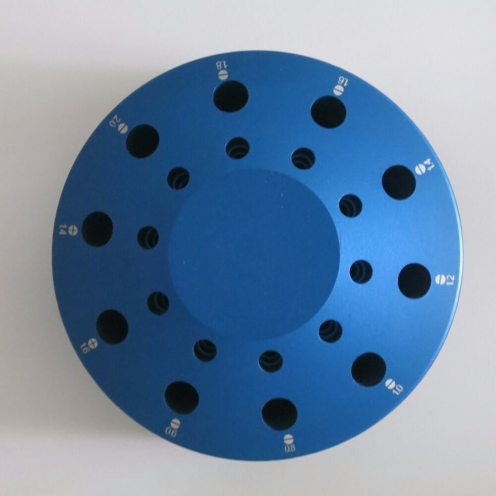 Rotating 10-hole watch screwdriver stand holder for 0.6-2.0mm bits