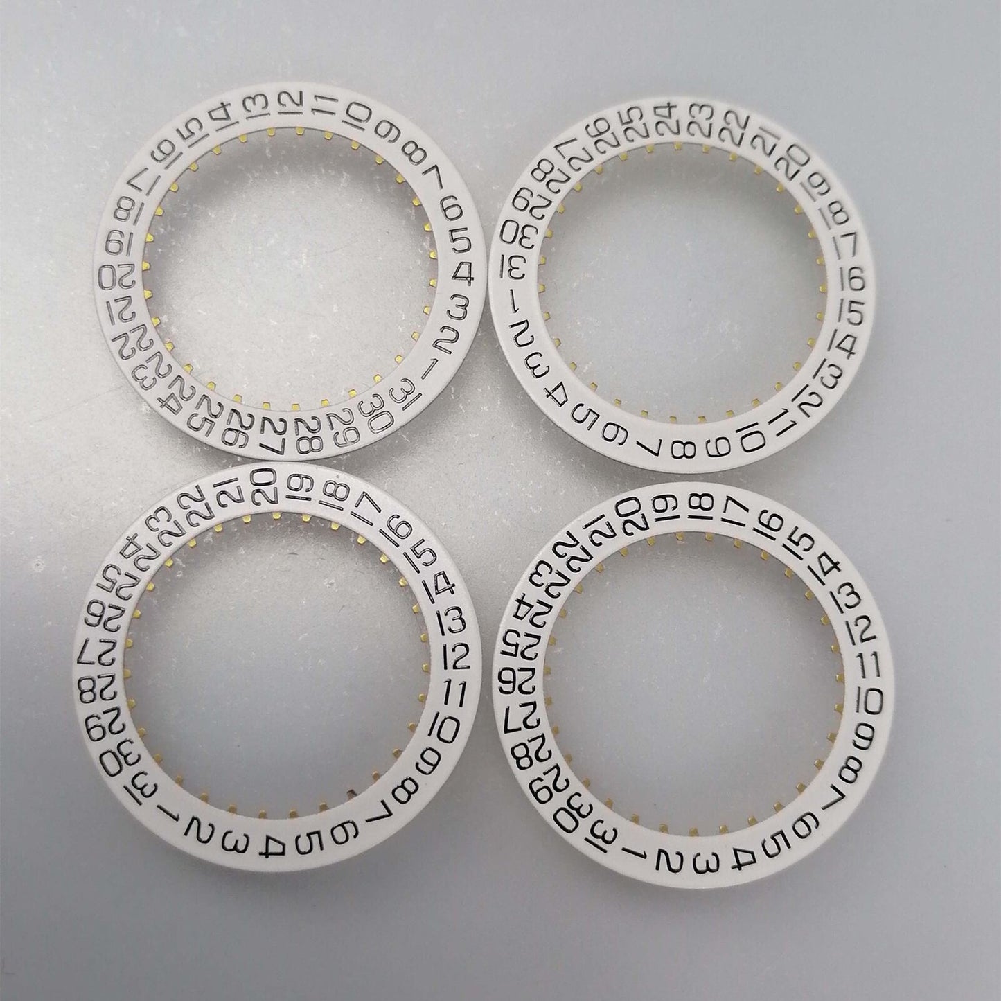 Disque de date blanc générique Date@3 pour mouvement <tc>ETA</tc> 2824-2
