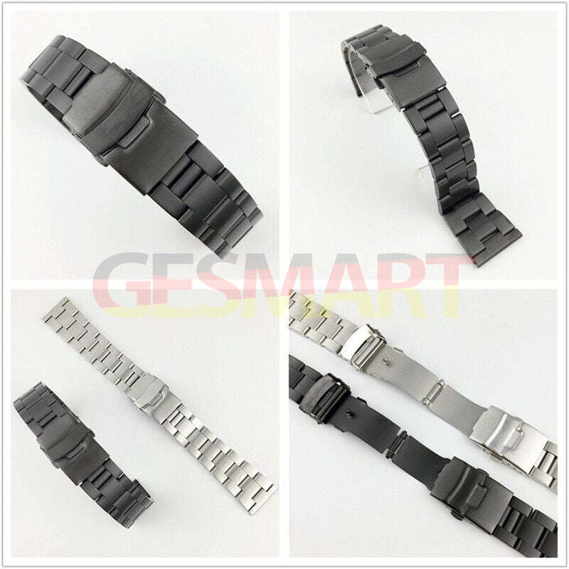 Diving Silk leather watch band with double lock buckle, durable strap for 18-26mm watches.
