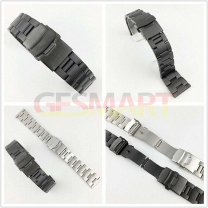 Diving Silk leather watch band with double lock buckle, durable strap for 18-26mm watches.