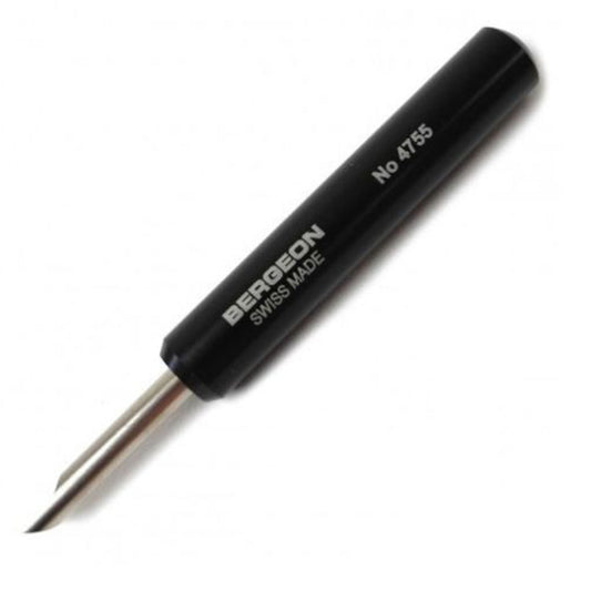Bergeon 4755 pry-type watch case opener tool for precise watch battery and case back removal.