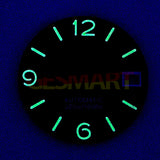 Green Luminous White Number Watch Dial for NH35 NH36 Movement Watch Part