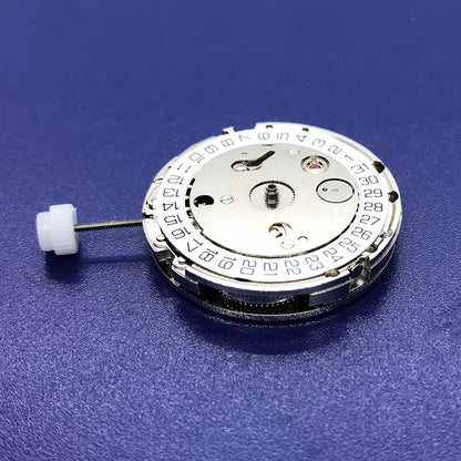 Chinese Automatic 4813 watch movement with silver plating and three hands for precise timekeeping.