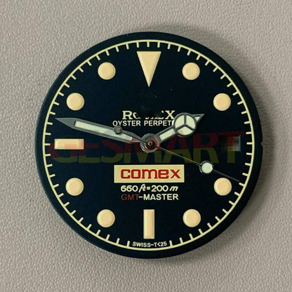 Watch Dial Blue/Green Luminous Suitable for 8215/2813/8200 RLX Dial With Hands