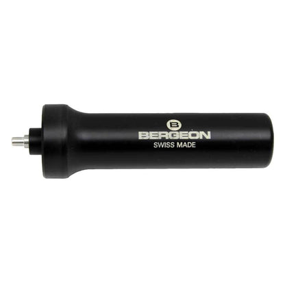 Bergeon 5011 watch case pump for precise glass removal from monobloc watch cases, professional watchmaker tool.